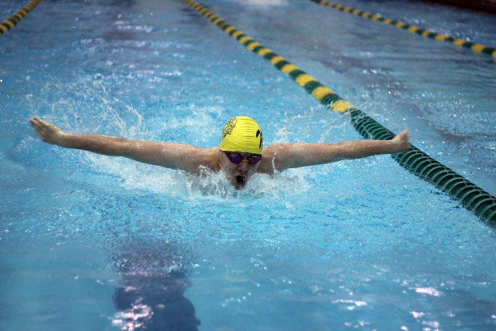 Boys swimming and diving slideshow