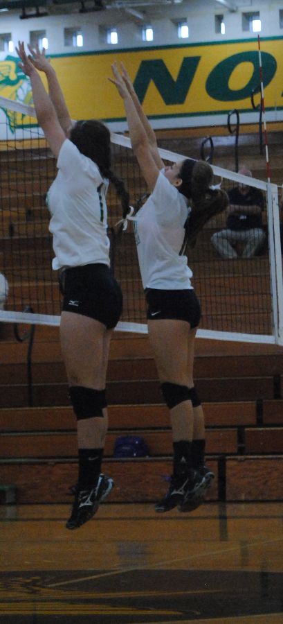 Katie Roy
Ingrid Carabuela 
9/11/14
varsity volleyball vs south cancer game