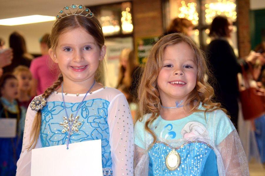 Whats your favorite part about Little Girls Night Out? On left: I liked the food. On right: I liked Elsa.