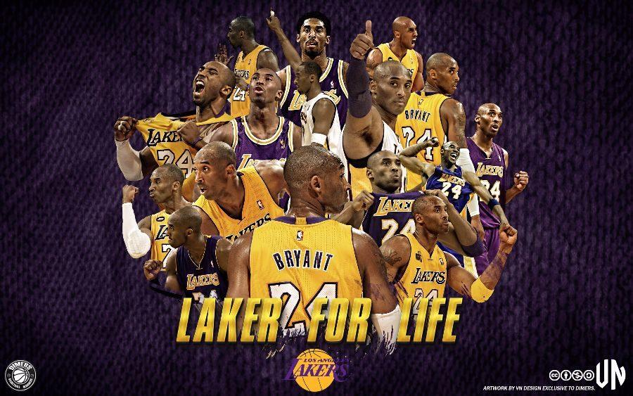Kobe Bryants Career:
5× NBA champion,
2× NBA Finals MVP,
NBA Most Valuable Player,
18× NBA All-Star,
4× NBA All-Star Game MVP,
11× All-NBA First Team, 
2× All-NBA Second Team,
2× All-NBA Third Team,
9× NBA All-Defensive First Team, 
3× NBA All-Defensive Second Team, 
2× NBA scoring champion,
NBA Slam Dunk Contest champion, 
NBA All-Rookie Second Team and
Los Angeles Lakers all-time leading scorer
