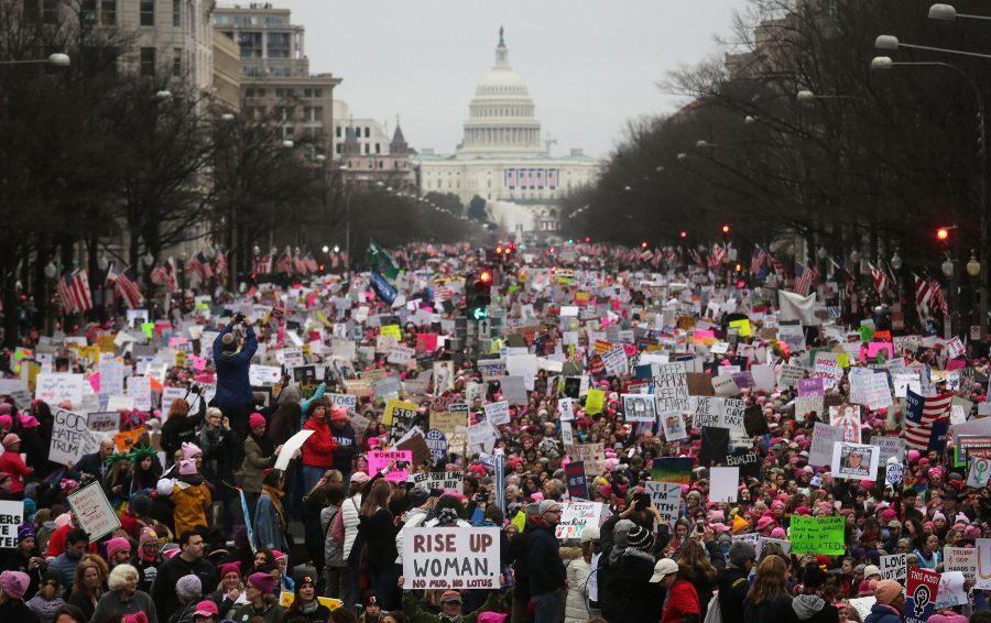 People met in Washington D.C. for the March on Washington on Saturday, Jan. 21