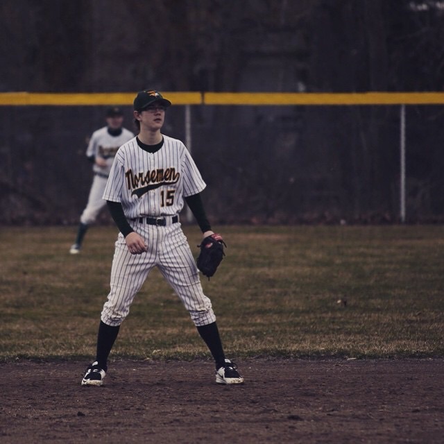 Senior Jacob Foulkrod plays on his travel baseball team. Foulkrod has played since he was 10.
