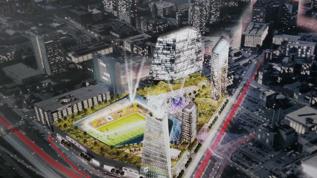 The+rendering+of+the+possible+professional+soccer+stadium+in+Detroit.+The+billion-dollar+proposal%2C+which+includes+an+entertainment+district%2C+23%2C000-seat+stadium+and+new+jail%2C+is+set+to+be+voted+on+by+Feb.+20.