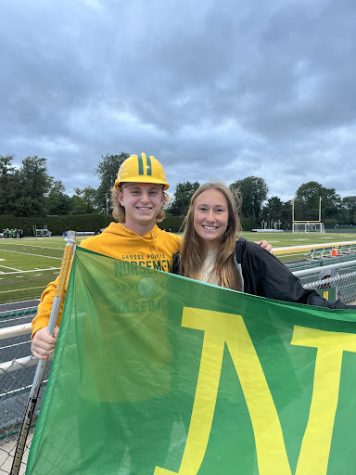 SHOWING SPIRIT | Through their collaboration with school staff, the athletic teams and underclassmen, Trozsak and Schafer are working to promote games and are excited to show their latest developments. “We have a lot of ideas coming up [for Norsemen Tide],” Schafer said. “Hopefully it will turn into a great atmosphere.” 