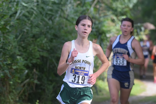 RUNNING ROLES | Even though she is only a sophomore, Lillian Deskins’ success has helped to shape her into someone her teammates can look up to, according to cross country coach Scott Cooper. “She plays a great leadership role, as a role model,” Cooper said. “People look at her and see how hard she works, which sets the tone for everybody else to be working hard.”