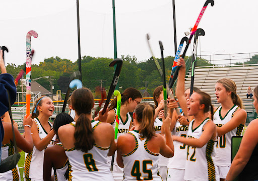 STICKING IT OUT | With the field hockey season flying by, team captain Ava DeCoste emphasizes the thrills of the sport. “I would say that it was a very fun sport,” DeCoste said. “You can make great new friendships thats like the main part of loving field hockey is that you create a special bond with people.” 
