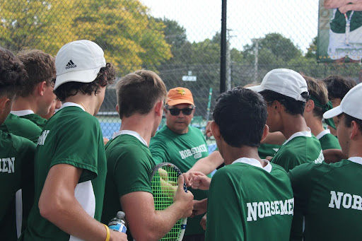 Practice Makes Perfect | Tennis is a sport that you only get better at over time and with practice according to Varsity Coach, John Vanalst. He assists both his team and tennis players individually. “Play as much as you can, you don't have to be a great player, you just play as much as you can and you'll get better everyday,” Vanalst said.